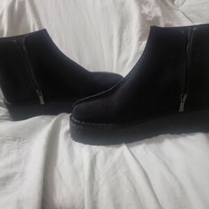 Clarks Black Platform Shoes